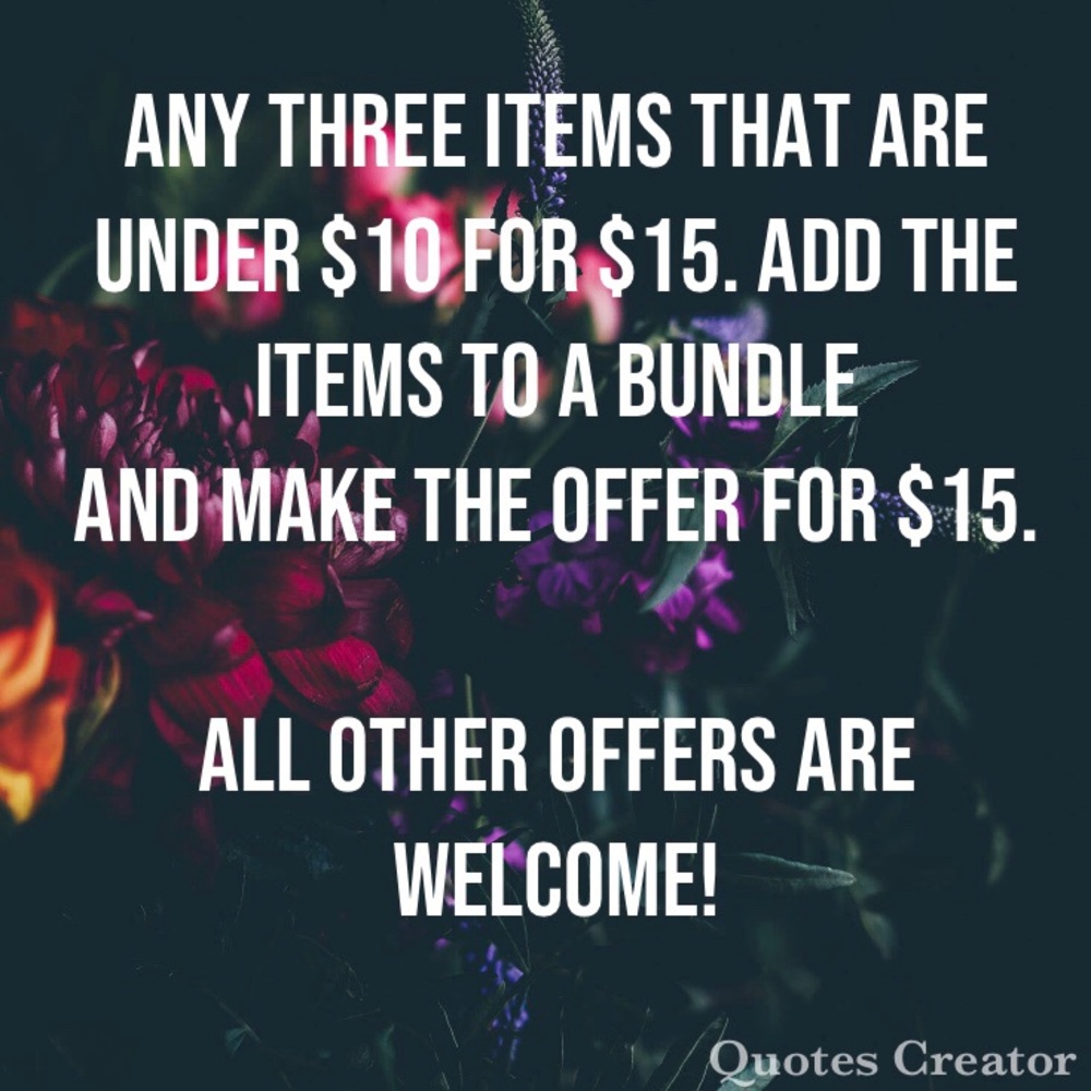 Three items that are under $10 for $15!